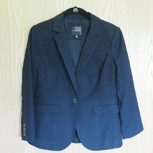 Navy polka dot blazer - The Limited